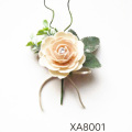 Hot Sale Silk Artificial Flowers Christmas Picks Single Rose Stem Floral Ornament for Xmas Decoration